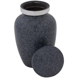 Urne funéraire noire en métal d'élégance scintillante avec des couleurs et des tailles personnalisées pour la maison à des prix de gros et bon marché - Product Image 2