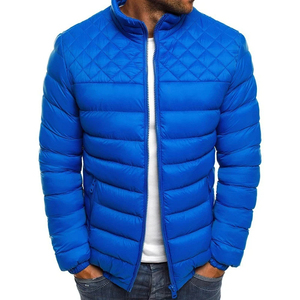Venta al por mayor al aire libre cálido logotipo personalizado de nylon negro con capucha de invierno burbuja Puff relleno abajo Puffer chaquetas para los hombres - Product Image 4