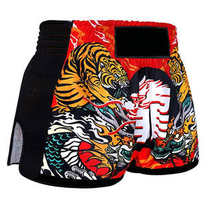 กางเกงมวยไทยขายส่ง สำหรับฝึกศิลปะการต่อสู้ มวยไทย คิกบ็อกซิ่ง น้ำหนักเบา ยืดหยุ่น แห้งเร็ว ระบายอากาศได้ดี 男女兼用 100% - Product Image 3