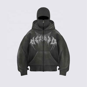 Hombres sudaderas con capucha serigrafía personalizada pulóver algodón polar de gran tamaño con capucha al por mayor Streetwear Casual Activewear de moda - Product Image 1