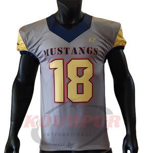 Maillots d'uniforme de football américain 7v7 Maillot de football américain rembourré de qualité supérieure avec logo personnalisé du fournisseur pakistanais - Product Image 3
