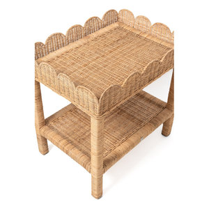 Mesa auxiliar de ratán Vieira para muebles de sala de estar - Product Image 6