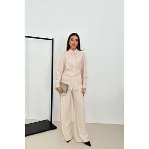 ชุดเซ็ตสองชิ้นสีเบจ - สีเบจ - Product Image 2