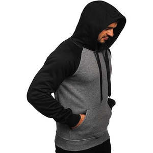 Sweat à capuche en polaire lourd de haute qualité, surdimensionné, manches régulières, couleur unie personnalisée, polyester/coton, décontracté, brodé - Product Image 5