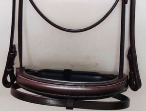 Brida de cuero marrón de caballo de calidad superior de Venta caliente con banda de cejas media redonda duradera para montar a caballo - Product Image 5