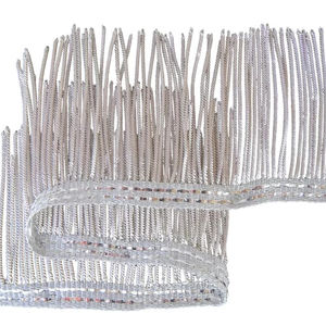 Coupe de fil de lingot tressé de haute qualité et frange de gland pour vêtements Dentelle de frange de la plus haute qualité - Product Image 5