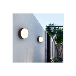 Lampada da soffitto da bagno Artos 20w tonda nera lampada da balcone 6400k luce bianca lampada da parete da terrazza