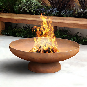 Brasero Moderno de Acero Corten Resistente, Parrilla para Exteriores con Encendido Automático, Estufa para Barbacoa Resistente al Óxido para Calefacción de Patio - Product Image 6