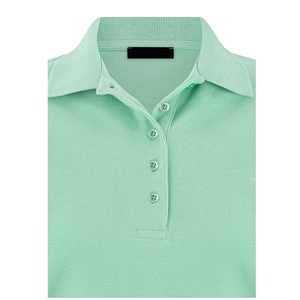 Chemise décontractée pour femme, unie, manches courtes, tissu en coton extensible, séchage rapide, respirante, coupe moderne ajustée - Product Image 6