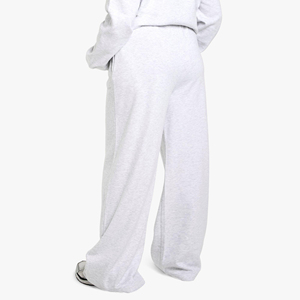 Pantalon évasé à la mode, design unique, polyester/coton, taille plus, jambe large, coupe régulière, pantalon de survêtement d'hiver en dentelle pour femmes - Product Image 2