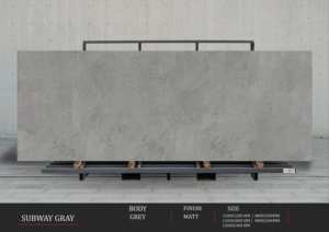 Murs modernes minimalistes rehaussés de dalles en porcelaine grise haute brillance de 1200x3200 mm - Product Image 4