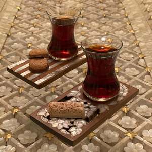 Posavasos Decorativos de Concha de Alta Calidad para Té y Café, Diseño Artesanal, Ideales para Regalos de Boda y Uso Doméstico - Product Image 6