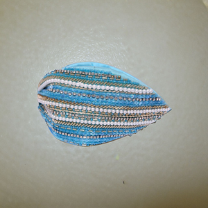 Beaded Turquoise <b>Headband</b> Pearl Crystal Embroidered <b>Padded</b> Fabric Women and Girls Fashion Accessories - Product Image 4