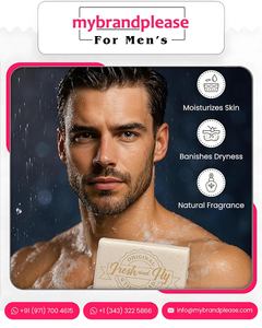 Savon Corporel Exfoliant au Charbon Actif Blanchissant et Médicinal pour Hommes 300g – Nettoyage en Profondeur, Nourrissant pour la Peau, Marque Privée, Soins Personnalisés - Product Image 6