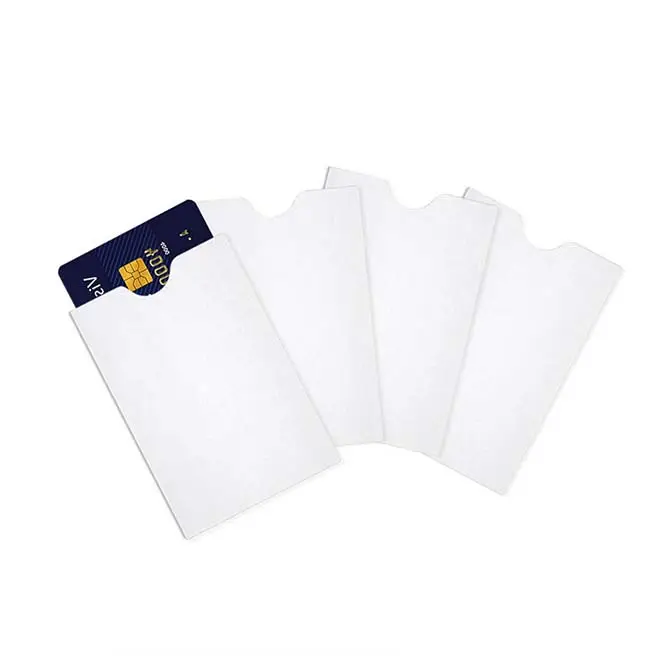 Bulk Verkoop 90gsm Wit Mouwen Credit Card Papier Naam Card Protector 2 3/8 "X 3 1/2" Of 50mm X 89Mm Specialiteit Envelop