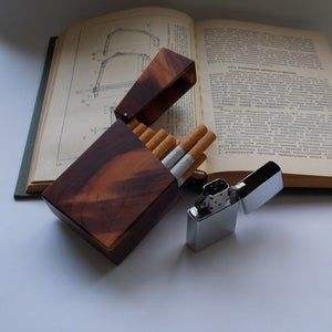 Étui à cigarettes en bois écologique, porte-cigarettes en bois massif pour hommes - Product Image 4