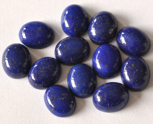 Piedra preciosa natural de cabujón ovalado de lapislázuli azul suelto de 14x10mm de alta calidad del fabricante a precio mayorista - Product Image 2