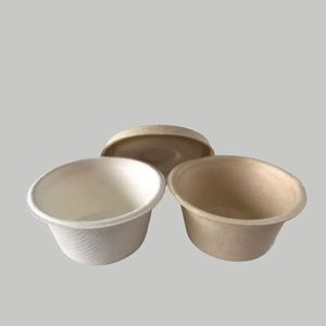 Bagasse de canne à sucre compostable biodégradable durable de 100ml tasse à tremper de 1 oz contenant de sauce jetable écologique approvisionnement en gros - Product Image 3
