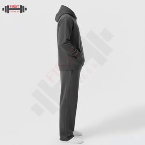 Sudaderas con Capucha de Poliéster/Algodón para Hombre, Ropa Deportiva, Conjuntos Deportivos de Invierno, Tallas Grandes, Impresión de Logotipos DTG, 2 Piezas - Product Image 3