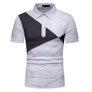 Camiseta Polo transpirable de manga corta para gimnasio de secado rápido de talla estadounidense para hombre, ropa deportiva de punto, estampado personalizado liso con sólido - Product Image 3