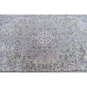 Alfombra Turca Vintage de 6.46x9.8 pies, Alfombra Grande, Alfombra de Lana Azul - Product Image 4