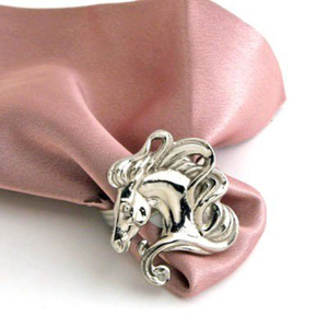 Classic Design Table Decorative Accessories Horse Head Metal <b>Napkin</b> Ring Tissue Holder For Wedding <b>Parties</b> <b>Napkin</b> Holders - Product Image 1