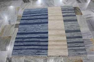 Lo último 2023 Indian Handloom 100% algodón Chindi Rag RUGS Doble cara uso cut-Shuttle diseños modernos - Product Image 3