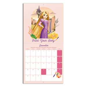 Calendario de Pared y de Mesa Disney Princess 2025, Impresión en Papel, Planificador con Reloj para Uso en Oficina - Product Image 1