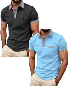 Venta al por mayor en blanco personalizado logotipo bordado Unisex verano liso de alta calidad de algodón DEPORTE DE NEGOCIOS personalizado hombres polos - Product Image 1