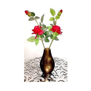 Florero de metal de inspiración vintage Premium con un acabado rústico para mejorar las exhibiciones florales y la decoración de interiores - Product Image 5