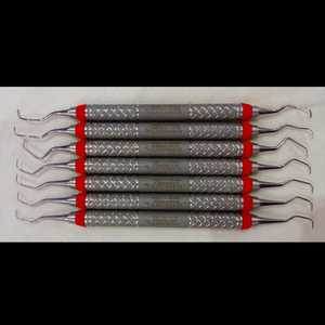 Escaladores dentales Curettes Gracey Juego de 7 piezas con mango 9 # CE Certificado Clase II Instrumento manual - Product Image 5