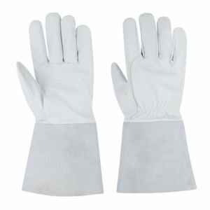 Guantes de soldadura TIG de cuero Partido de vaca de grano de cabra de mejor rendimiento Guantes DE SEGURIDAD anticortes Resistencia al calor para barbacoa de extinción de incendios - Product Image 1