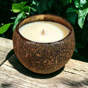 2025 Christmas Sale Natural Coconut Shell <b>Tealight</b>/Candle <b>Holder</b> Wholesale from Vietnam - Product Image 5