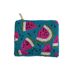 Stylish Seed beaded purse handmade embroidery <b>pouch</b> factory price Custom logo seed bead <b>zip</b> coin <b>pouch</b> wholesale - Product Image 4