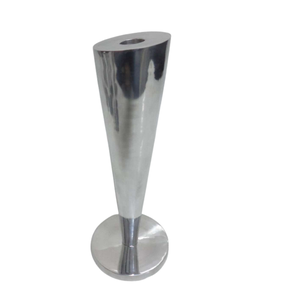 Bougeoir en aluminium moderne avec placage au nickel pour la maison, Noël et la fête, décoration faite à la main - Product Image 6
