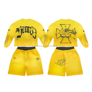 Conjuntos Deportivos Casuales de Verano Personalizados de 2 Piezas, Conjunto de Camiseta de Manga Corta para Mujer, Pantalones Cortos de Algodón para Mujer, Conjunto de Pantalones Cortos de Verano Unisex - Product Image 4