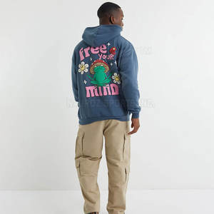 Pakistan Made Trendy Color Contrast Puff Printing Hoodies pour hommes Winter Basics à bas prix - Product Image 3