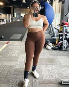 OEM Service <b>High</b> Quality Women <b>Leggings</b> 100% Cotton Mid <b>Waist</b> Breathable Quick Dry Casual Gym Wear Knee-Length Custom Logo Best - Product Image 2