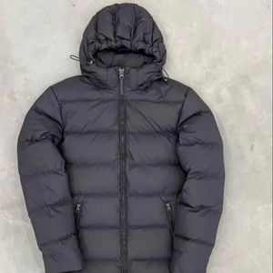 Veste polaire personnalisée unisexe de haute qualité, col montant style vintage, logo personnalisé brodé en toile pour l'hiver - Product Image 1