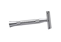 Madhav Metal Industries présente le rasoir de sécurité 100 % laiton Pearl Blaze avec lame en acier inoxydable, fabrication CNC, pour hommes.