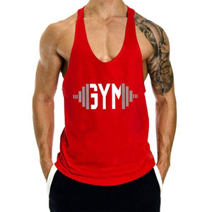 Best quality Pakistan <b>Top</b> Selling <b>Men's</b> High Quality Cotton Tank <b>Tops</b> Customized <b>Thermal</b> Printing Gym Wear Singlets for Running - Product Image 4