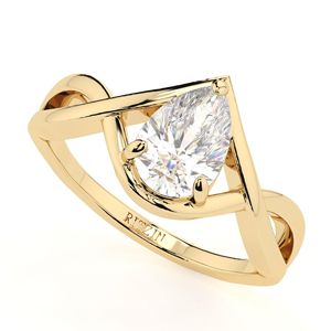 2.00CT Pear Cut Diamond Twisted Anniversary <b>Ring</b> for <b>Women</b> - Product Image 4