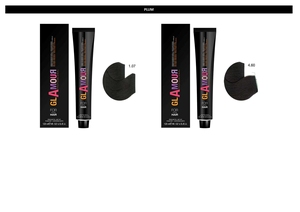 GLAMOUR PROFESSIONAL Crema de Coloración Permanente para el Cabello Tono Ciruela 120ml Para Todo Tipo de Cabello Con Aceite de Argán - Product Image 2