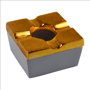 Cenicero de fundición a presión de material metálico con logotipo y forma personalizados para ceniceros de diseño de hogar y Hotel, ceniceros decorativos de Metal - Product Image 3