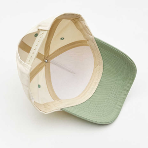 Venta al por mayor gorra de béisbol unisex de malla de 6 paneles logotipo personalizado dos tonos playa curva ajustable para adultos - Product Image 6