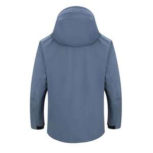 Fournisseur professionnel de vestes softshell unisexes standard pour l'extérieur, à capuche, enduites, anti-rétrécissement, imperméables, coupe-vent, respirantes, devant - Product Image 2