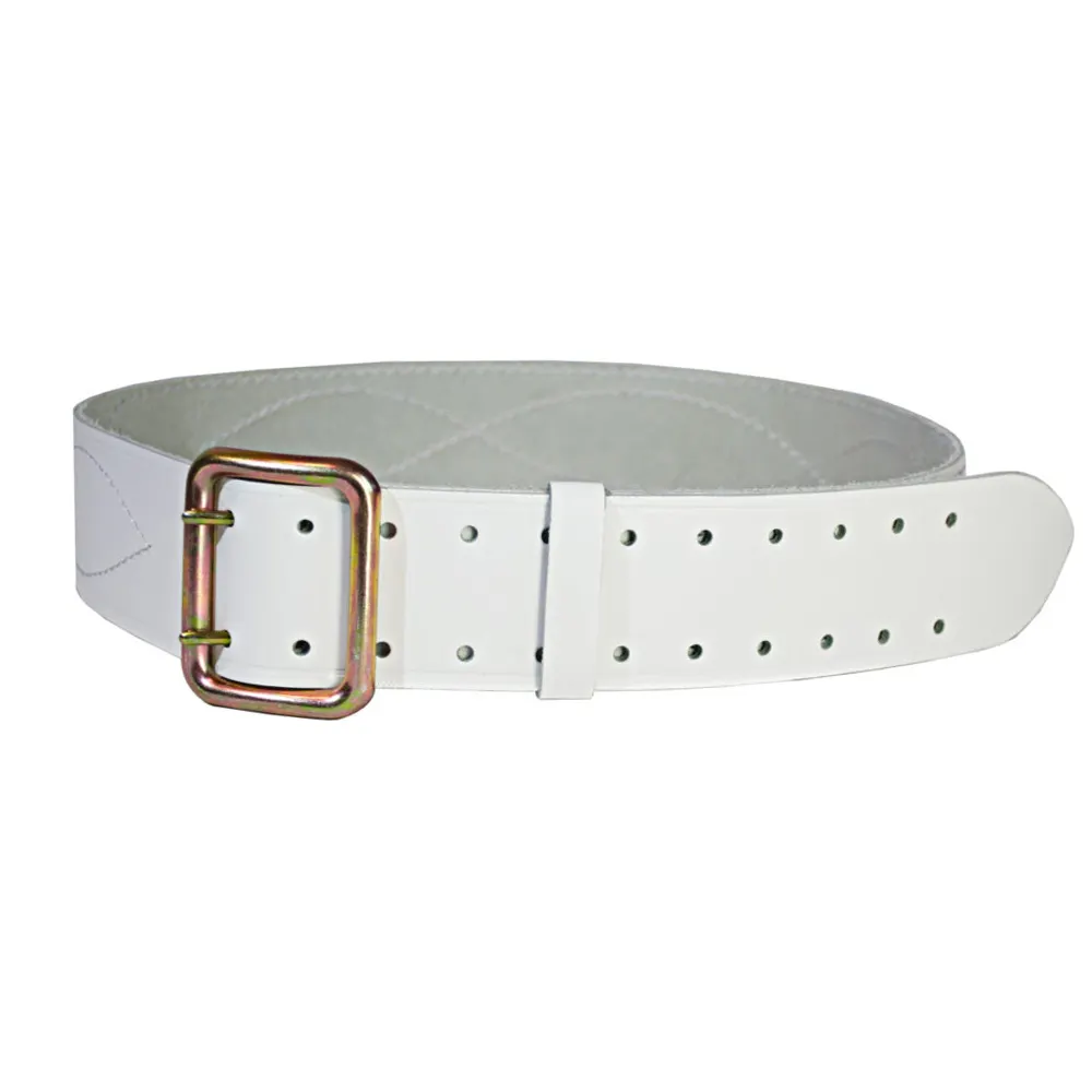 Customize Durable Genuine Leather 110-160 cm Men's Harness with Buckle White Leather Belt for Men