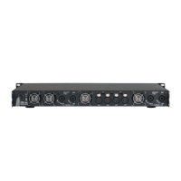 Amplificateur d'alimentation ca élevé Amplificateurs numériques de puissance 1200W 4 canaux 1U Amp 2ohms classe D D4120
