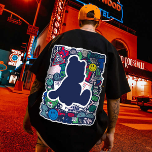 Camisetas de moda de alta calidad Impresión 3D personalizada Camiseta de gran tamaño de alta calidad Camiseta personalizada para hombres - Product Image 1