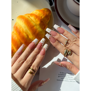 Uñas Postizas Elegantes Rosewood, Decoración de Uñas Elegante - Product Image 2